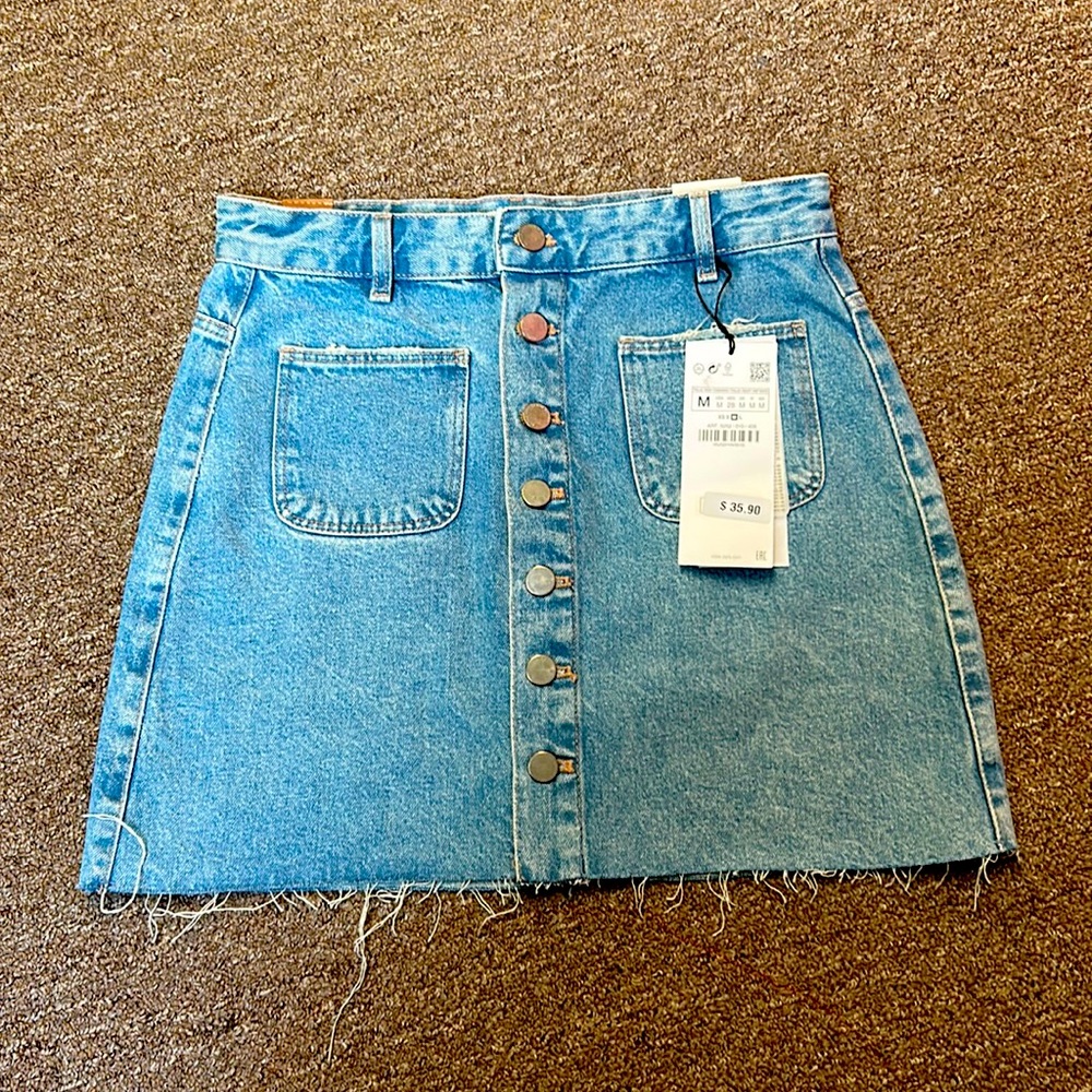 Denim mini skrit